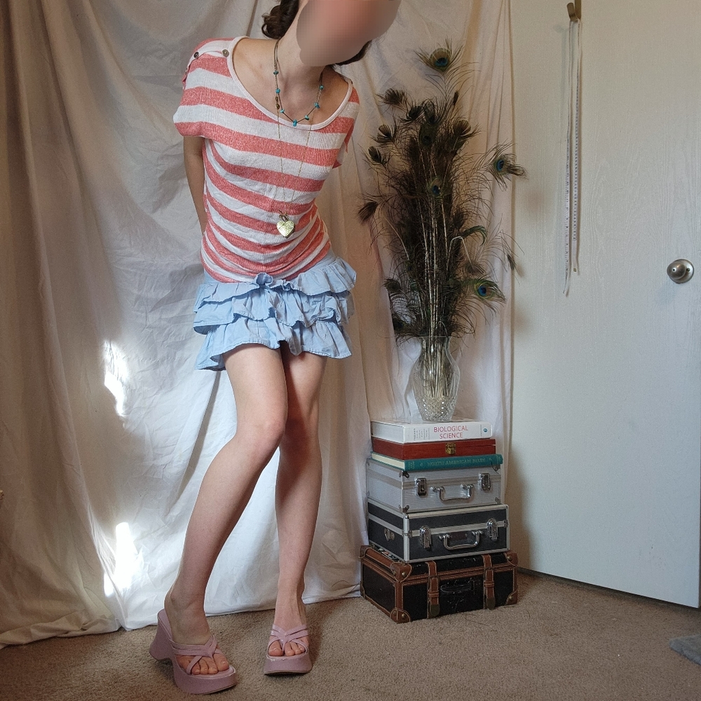 Striped sparkle top
